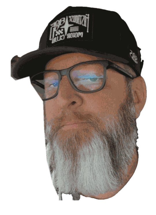 Zero Filter Dad in a black cap and glasses, ready to talk through your channel