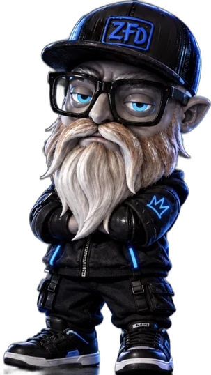 Mini Zero, the ZeroFilterDad mascot